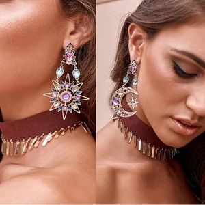 NEW SUN MOON STAR EARRINGS